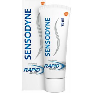 12x Sensodyne Tandpasta Rapid Relief Whitening 75 ml