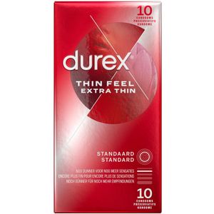 6x Durex Condooms Thin Feel Extra Dun 10 stuks