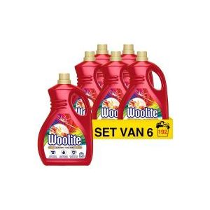 Woolite vloeibaar wasmiddel kleur 1,9 liter (6 flessen - 192 wasbeurten)