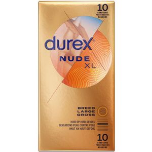 6x Durex Condooms Nude XL 10 stuks