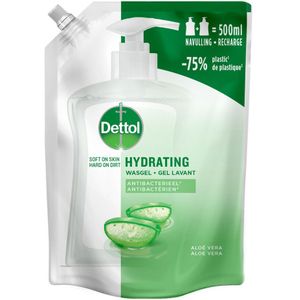 6x Dettol Refill Handzeep Hydrating Aloe Vera 500 ml