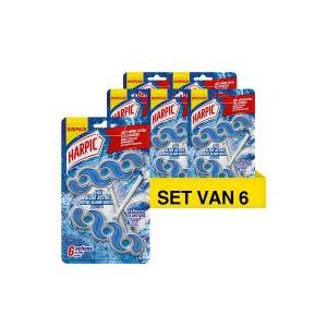 6x Harpic toiletblok Blauw Water Duopack (2 x 35 gram)