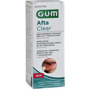6x GUM AftaClear Mondwater 120 ml