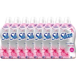 Silan Wasverzachter Fresh Control Floral Crisp 8 x 1,25L - 400 Wasbeurten - Voordeelverpakking