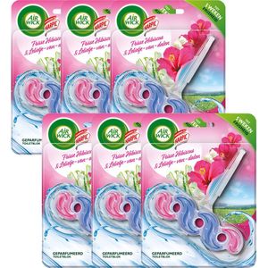 Airwick Toiletblokje “Frisse Hibiscus & Lelietje Van Dalen” 6 x 35gr- Voordeelverpakking