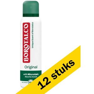 Aanbieding: 12x Borotalco deodorant spray original (150 ml)