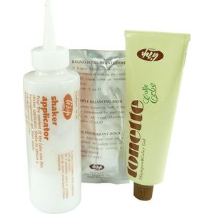 Lisap - Tonette Kruiden Tint Shampoo + activator + Hair bad - #52 Light Ash Chestnut
