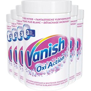 6x Vanish Oxi Action Poeder Witte Was 1500 gr