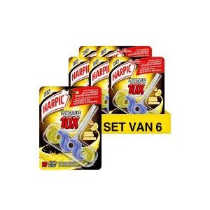 6x Harpic toiletblok Power Plus Citroen (35 gram)