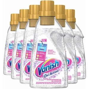 6x Vanish Oxi Action Oxi Advance Whitening Booster Gel 750 ml