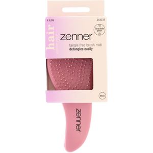 4x Zenner Haarborstel Tangle Free Midi Roze 1 Stuk