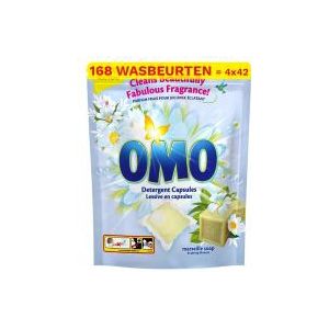 Omo Wascapsules  Marseille (4 zakken - 168 wasbeurten)
