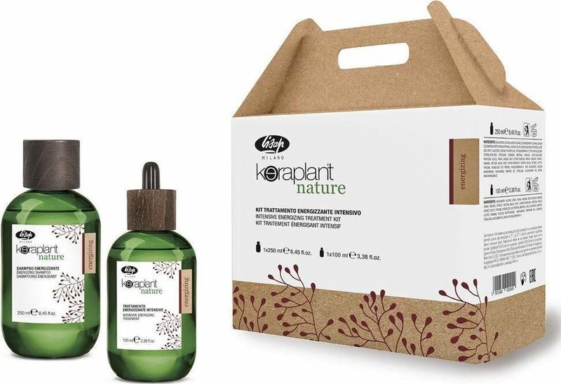 Lisap - Keraplant Nature - Intensieve Energizing Kit - 250ml Shampoo - 100ml Treatment