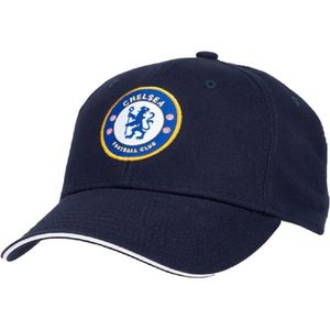 Chelsea FC Adult Super Core Baseball Cap (Navy)