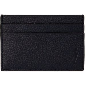 Neil Barrett, Accessoires, Heren, Zwart, ONE Size, Leer, Elegante Leren Kaarthouder Portemonnee