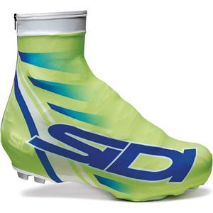 Sidi Copriscarpe Chrono Printed (35) - Fietsoverschoenen - Fluo Groen- Maat M = 39/42