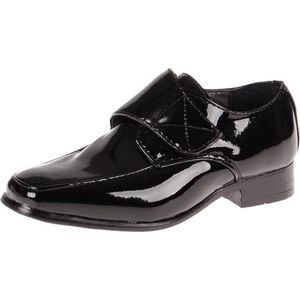 Nette jongensschoen zwart lak met klitteband