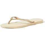 Havaianas Dames Slim, Zandgrijs/Lichtgoud, 3/4