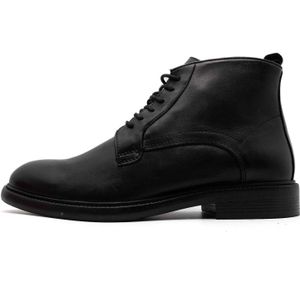 Melluso, Schoenen, Heren, Zwart, 43 EU, Leer, Elegante Schoenen Elegante Enkellaarsjes Met Veter