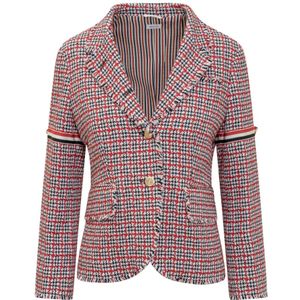 Thom Browne, Dames, Jassen, Veelkleurig, Maat: XS Tweed,