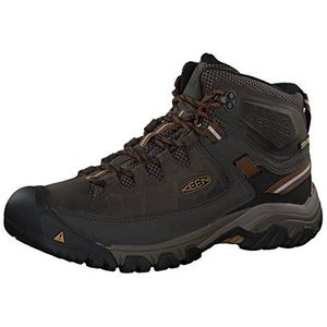 KEEN Targhee 3 Mid Waterdicht heren Wandelschoenen, Zwart Olijf Gouden Bruin, 42 EU