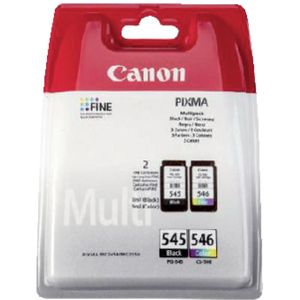 Inktcartridge canon pg-545 + cl-546 zwart + kleur | Blister a 2 stuk | 16 stuks