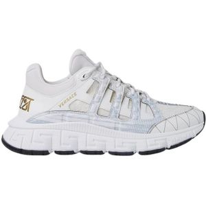 Versace Trigreca Sneakers - Glamoureuze en zelfverzekerde stijl , White , Heren , Maat: 40 EU