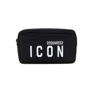 Dsquared2 Be Icon Beauty Case , Black , Heren , Maat: ONE Size