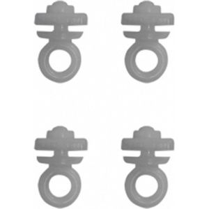 Gordijnrail stopper Eindstop NETA - 10 stuks