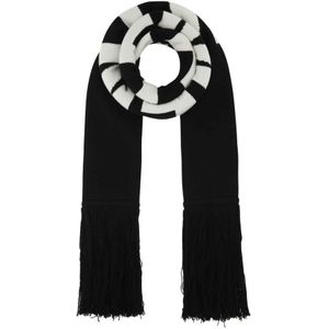Vetements, Zwarte wollen sjaal Zwart, Heren, Maat:ONE Size