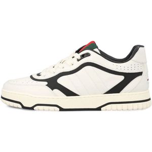 Gucci - Leather Re-Web Trainer - Wit - Leer