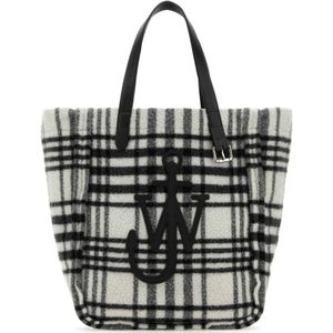 JW Anderson, Geborduurde stoffen boodschappentas Veelkleurig, Dames, Maat:ONE Size