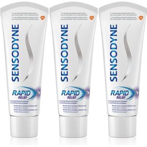 Sensodyne Rapid Tandpasta met Fluoride voor Gevoelige Tanden 3x75 ml