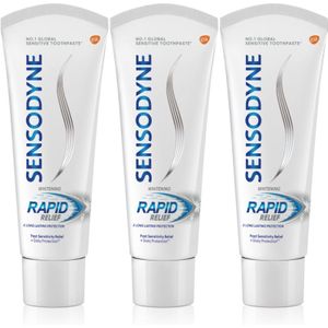 Sensodyne Rapid Whitening Whitening Tandpasta voor Gevoelige Tanden 3x75 ml