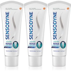 Sensodyne Repair & Protect Extra Fresh Tandpasta voor Bescherming van Tanden en Tandvlees 3 x 75 ml