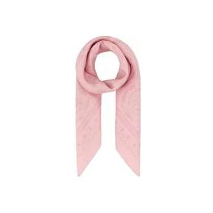 Versace Zijden Foulard met Print , Pink , Dames , Maat: ONE Size