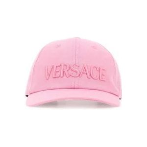 Versace Roze Katoenen Baseballpet , Pink , Dames , Maat: 58 CM