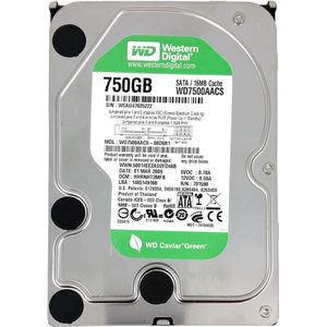 Western Digital Green - Interne harde schijf 3.5" - 750 GB