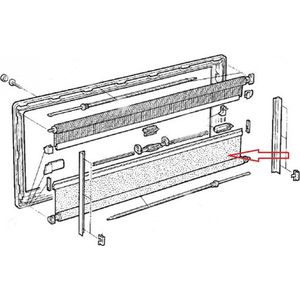 Dometic S3/S4 Verduisteringsrollo Crème 100x80