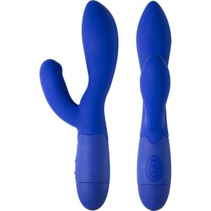 Lola Toys - Love Story - Tarzan Vibrator - G-Spot en Clitoris Stimulator - 7 Vibratie functies - Rollende balletjes - 21 cm - Blauw