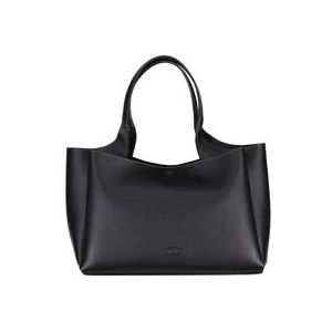 Tod's Tijdloze leren tas , Black , Dames , Maat: ONE Size