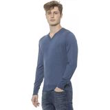 Billionaire Italian Couture - V-hals Trui - Blauw - 100% Kasjmier