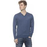 Billionaire Italian Couture - V-hals Trui - Blauw - 100% Kasjmier