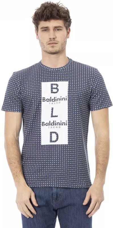 Baldinini - Trend - T-shirt - Grijs - Korte Mouwen - Voorzien van Print