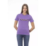 Baldinini Trend - T-shirt - Paars - Katoen