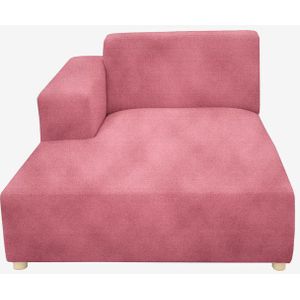 Earl Velvet Chaise Longue Links Pink