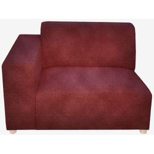 Earl Velvet 1.5-zits Bank Arm Links Wine Red