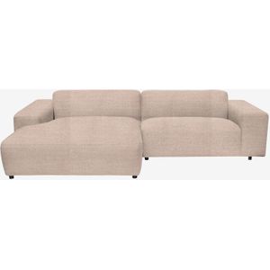 King 3-zits Bank Chaise Longue Links Beige