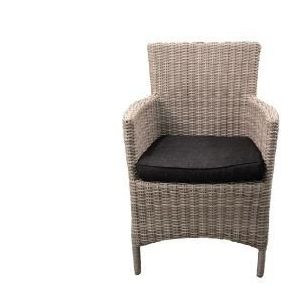 Diana Dining stoel incl handgreep Wicker HM15 off white - stof 239