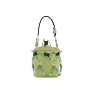 Ganni Shoulder Bags , Green , Dames , Maat: ONE Size